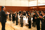 閉会の三本締め 閉会の三本締め